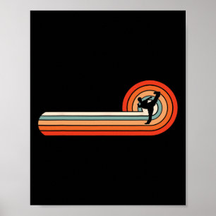 Affiche Équipage de ceinture noire vintage des arts martia