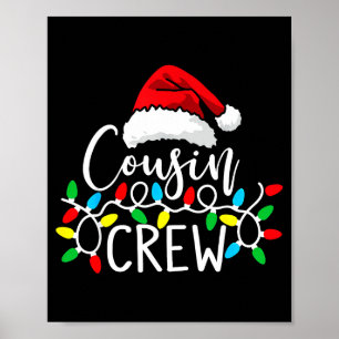 Affiche Équipage de Cousin Père Noël Chemises de Nuit de N