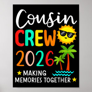 Affiche Équipage de cousins 2026 créant des souvenirs été