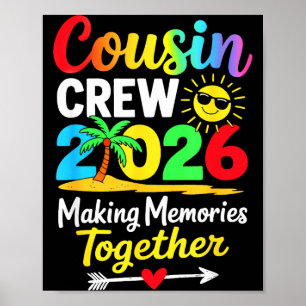 Affiche Équipage de cousins 2026 créant des souvenirs fami