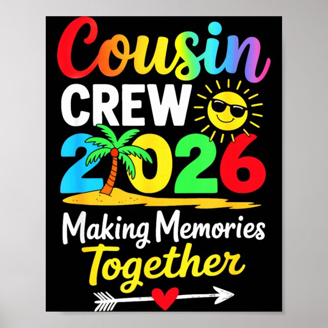 Affiche Équipage de cousins 2026 créant des souvenirs fami (Devant)