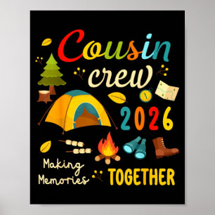 Affiche Équipage de cousins 2026 créant des souvenirs voya