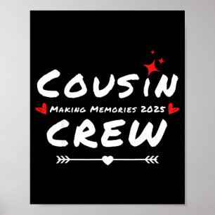 Affiche Équipage de cousins créant des souvenirs 2025 réun