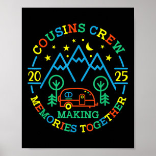 Affiche Équipage de cousins créant des souvenirs 2025 Réun