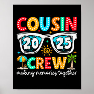 Affiche Équipage de cousins voyage de famille à la plage v