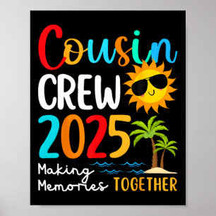 Affiche Équipage de cousins voyage en famille à la plage V