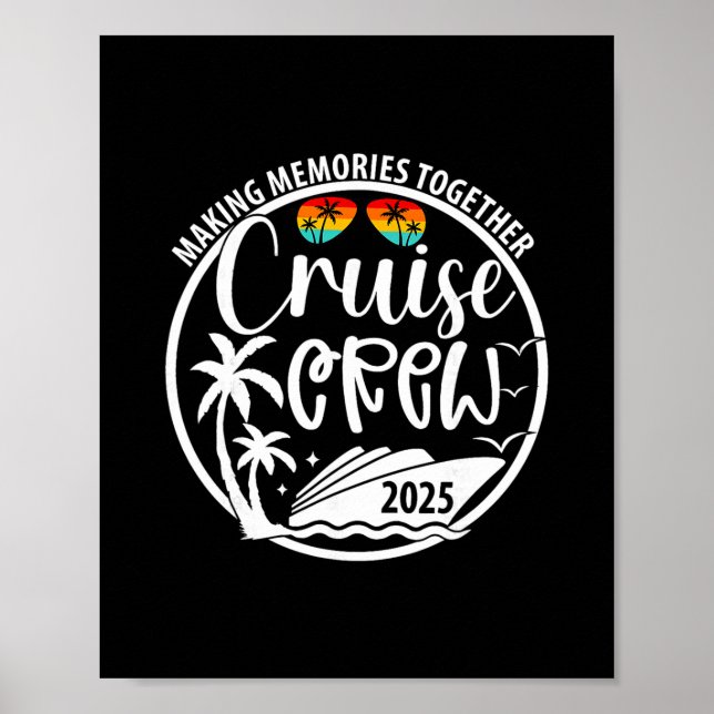 Affiche Équipage de croisière 2025 Créer des souvenirs ens (Devant)