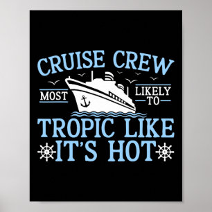 Affiche Équipage de croisière 2025 le plus susceptible de