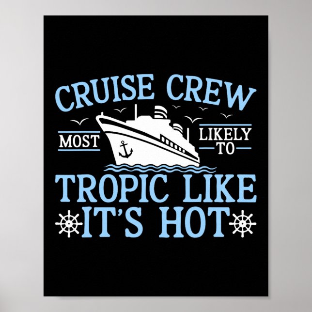 Affiche Équipage de croisière 2025 le plus susceptible de  (Devant)