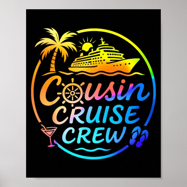 Affiche Équipage de croisière de cousin Trocal tenue de va (Devant)