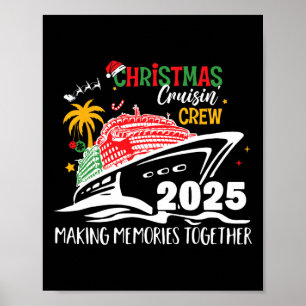 Affiche Équipage de croisière de Noël 2025 Créer des souve