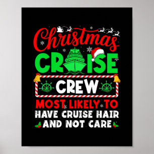 Affiche Équipage de croisière de Noël ayant très probablem