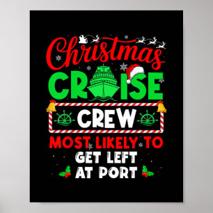 Affiche Équipage de croisière de Noël le plus susceptible