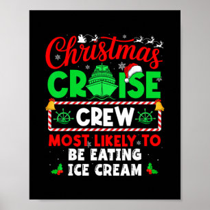 Affiche Équipage de croisière de Noël le plus susceptible