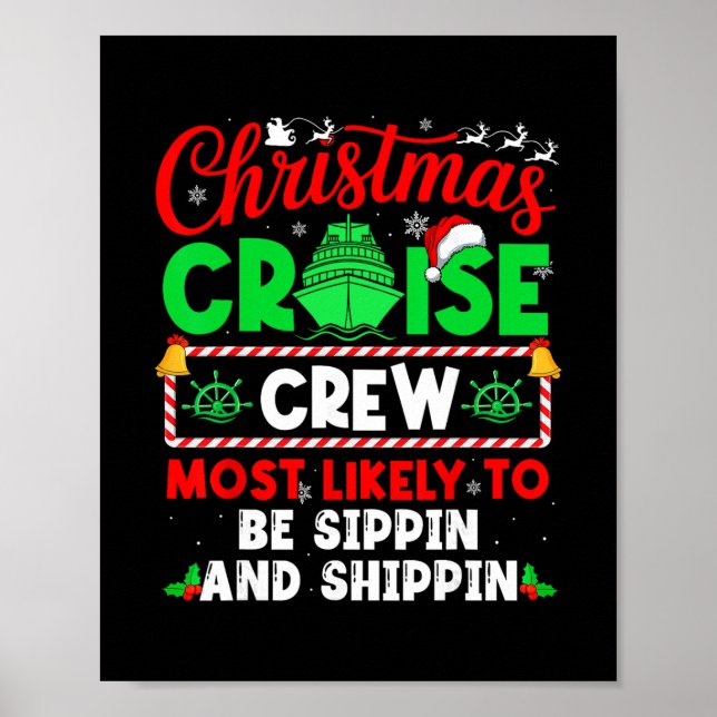 Affiche Équipage de croisière de Noël le plus susceptible  (Devant)