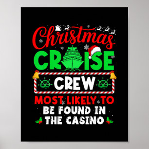 Affiche Équipage de croisière de Noël le plus susceptible