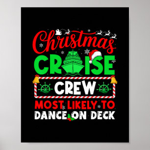 Affiche Équipage de croisière de Noël le plus susceptible