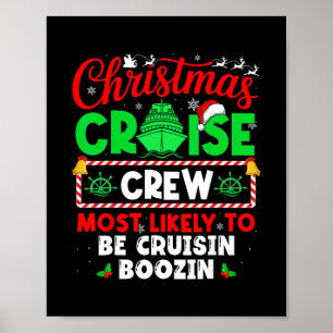 Affiche Équipage de croisière de Noël le plus susceptible