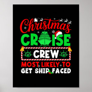 Affiche Équipage de croisière de Noël le plus susceptible