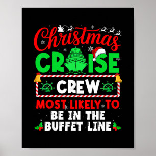 Affiche Équipage de croisière de Noël le plus susceptible