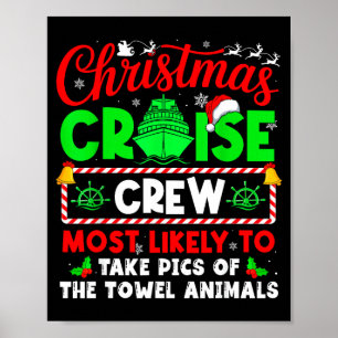 Affiche Équipage de croisière de Noël le plus susceptible
