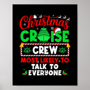 Affiche Équipage de Croisière de Noël le Plus Susceptible 