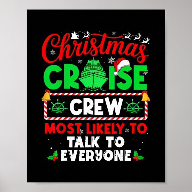 Affiche Équipage de Croisière de Noël le Plus Susceptible  (Devant)