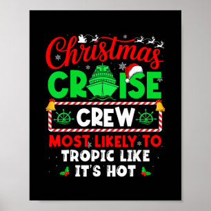 Affiche Équipage de croisière de Noël le plus susceptible