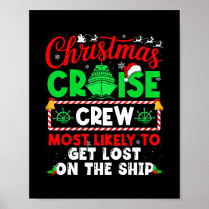 Affiche Équipage de Croisière de Noël le Plus Susceptible