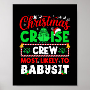 Affiche Équipage de croisière de Noël le plus susceptible
