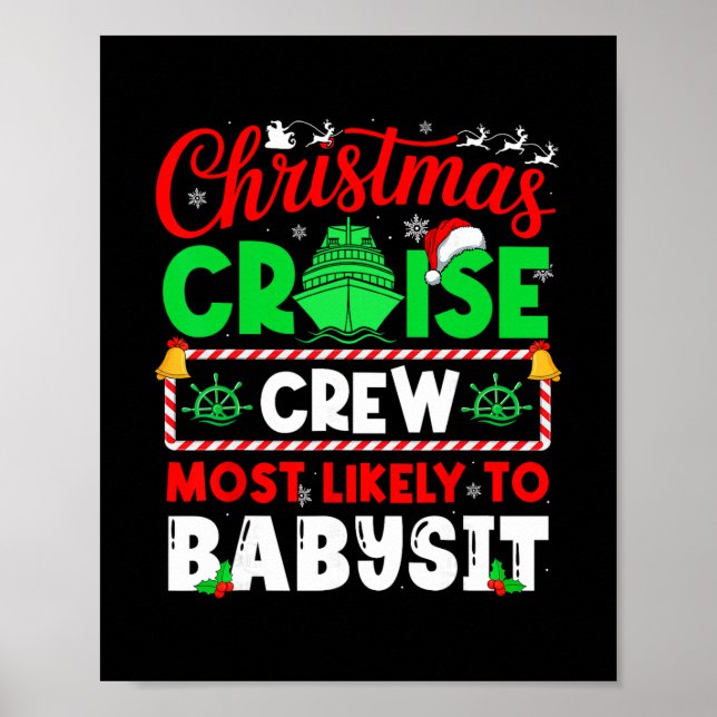 Affiche Équipage de croisière de Noël le plus susceptible  (Devant)