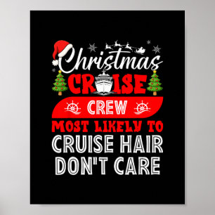 Affiche Équipage de croisière de Noël le plus susceptible