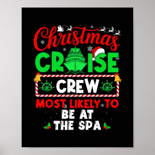 Affiche Équipage de croisière de Noël le plus susceptible 