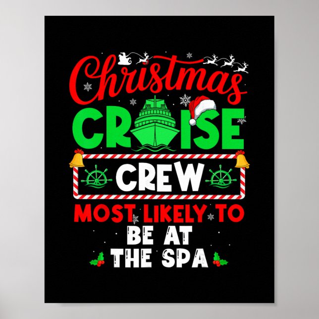 Affiche Équipage de croisière de Noël le plus susceptible  (Devant)