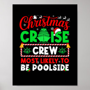 Affiche Équipage de croisière de Noël le plus susceptible 
