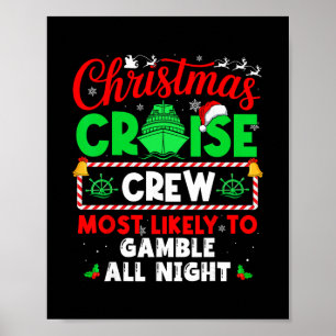 Affiche Équipage de croisière de Noël le plus susceptible 