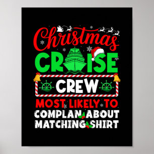 Affiche Équipage de croisière de Noël le plus susceptible
