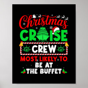 Affiche Équipage de croisière de Noël le plus susceptible 