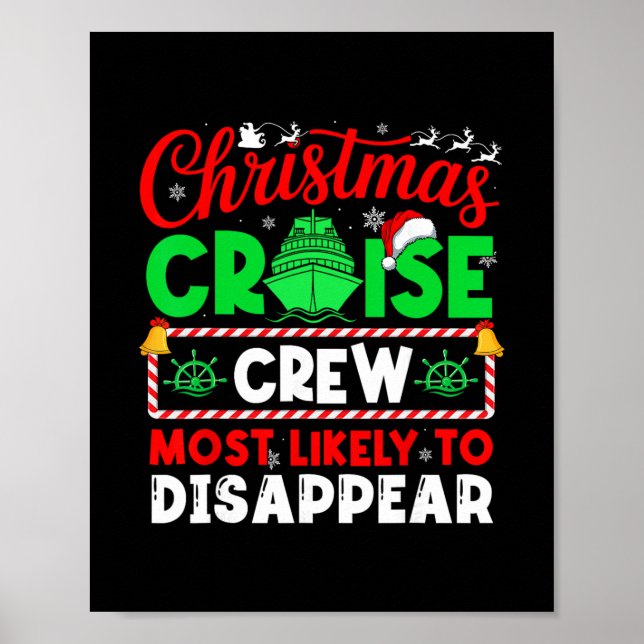 Affiche Équipage de croisière de Noël le plus susceptible  (Devant)