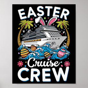 Affiche Équipage de croisière de Pâques 2025 tenue de Pâqu