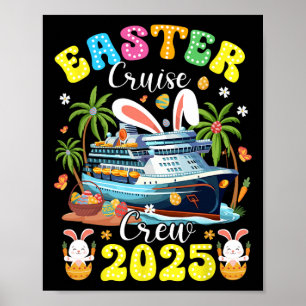 Affiche Équipage de croisière de Pâques 2025 Voyage Famill