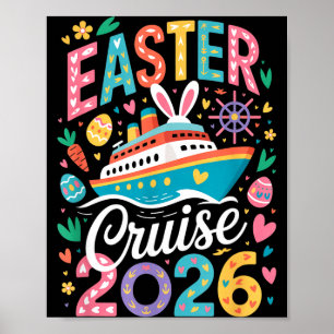 Affiche Équipage de croisière de Pâques 2026 Groupe de fam