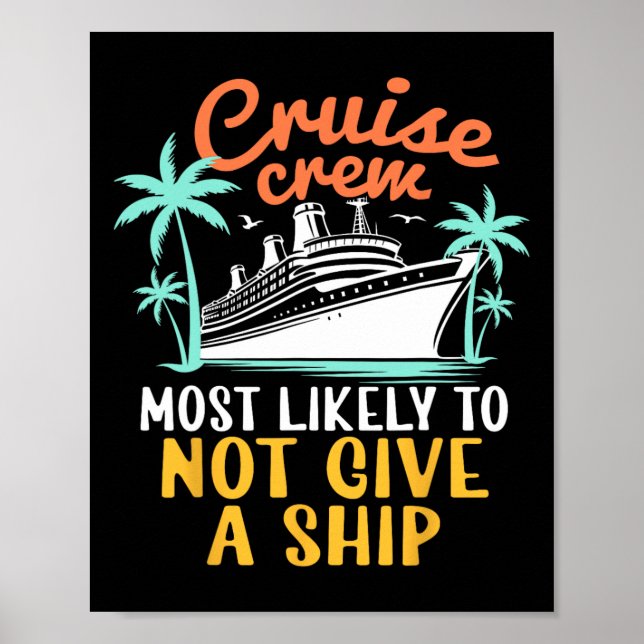 Affiche Équipage de croisière le plus susceptible de ne pa (Devant)