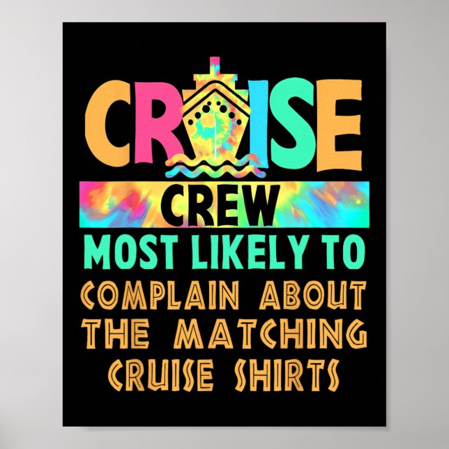 Affiche Équipage de croisière le plus susceptible de se pl (Devant)