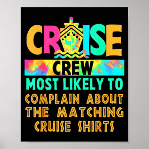 Affiche Équipage de croisière le plus susceptible de se pl