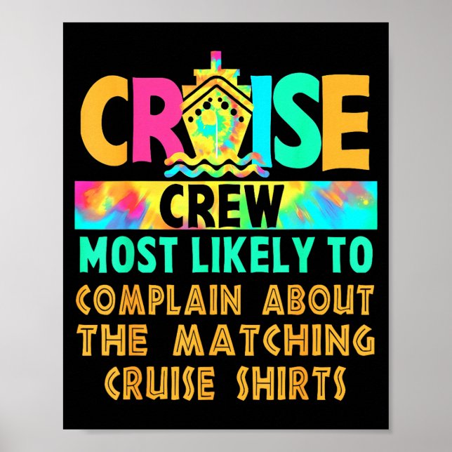 Affiche Équipage de croisière le plus susceptible de se pl (Devant)