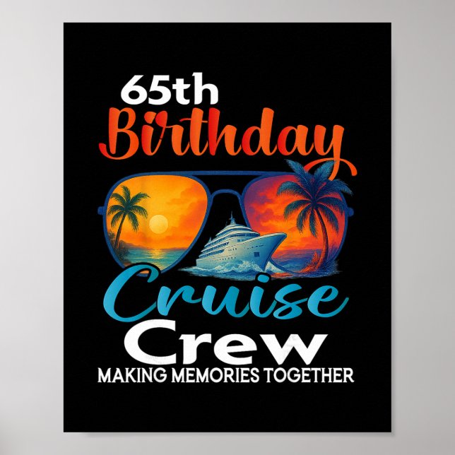 Affiche Équipage de croisière pour les 65 ans Friends Vaca (Devant)
