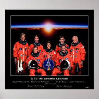 Affiche Équipage de la mission de navette STS-95