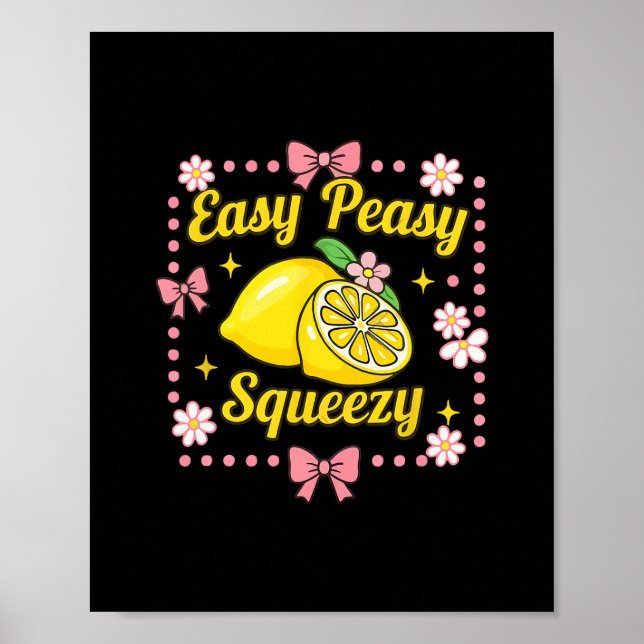 Affiche Équipage de limonade Easy Peasy Lemon Squeezy drôl (Devant)