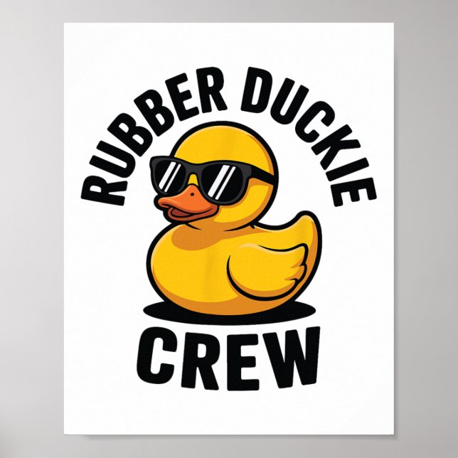 Affiche Équipage de Rubber Duckie Amour de Rubber Duck Dou (Devant)